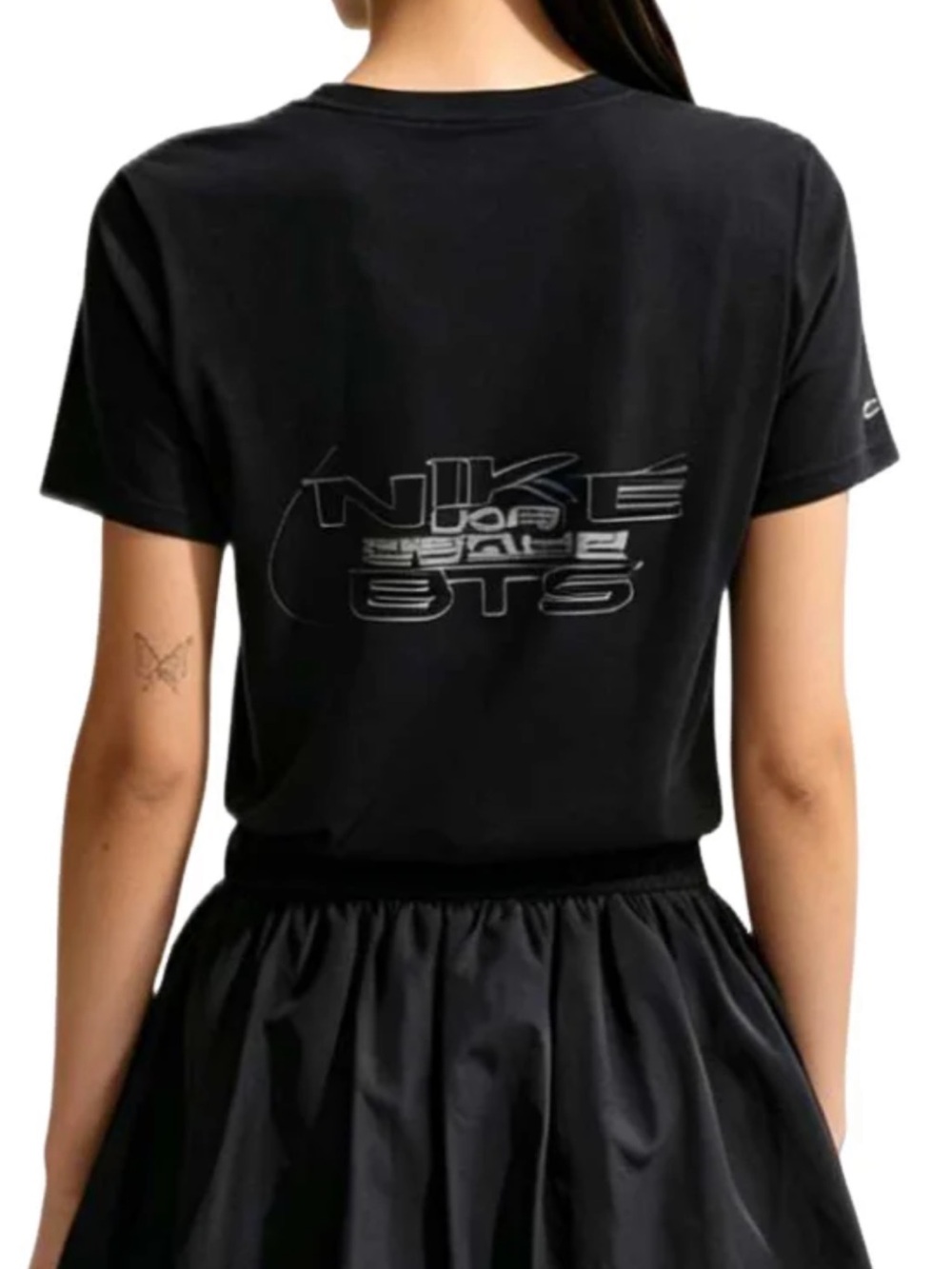 NWT Nike x BTS Tour Arirang Merch women's black t-Shirt Size Small - Picture 2 of 4